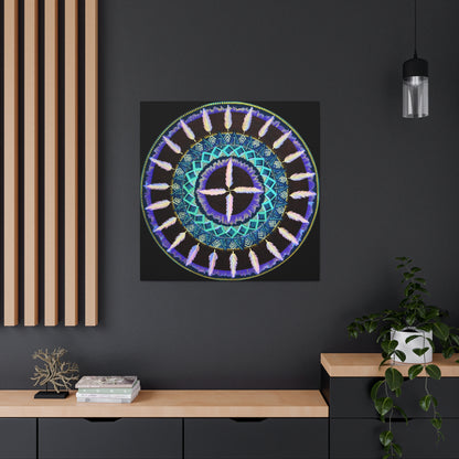 "Cuatro Vientos" Canvas Gallery Wraps - Blue Flame Array Canvas