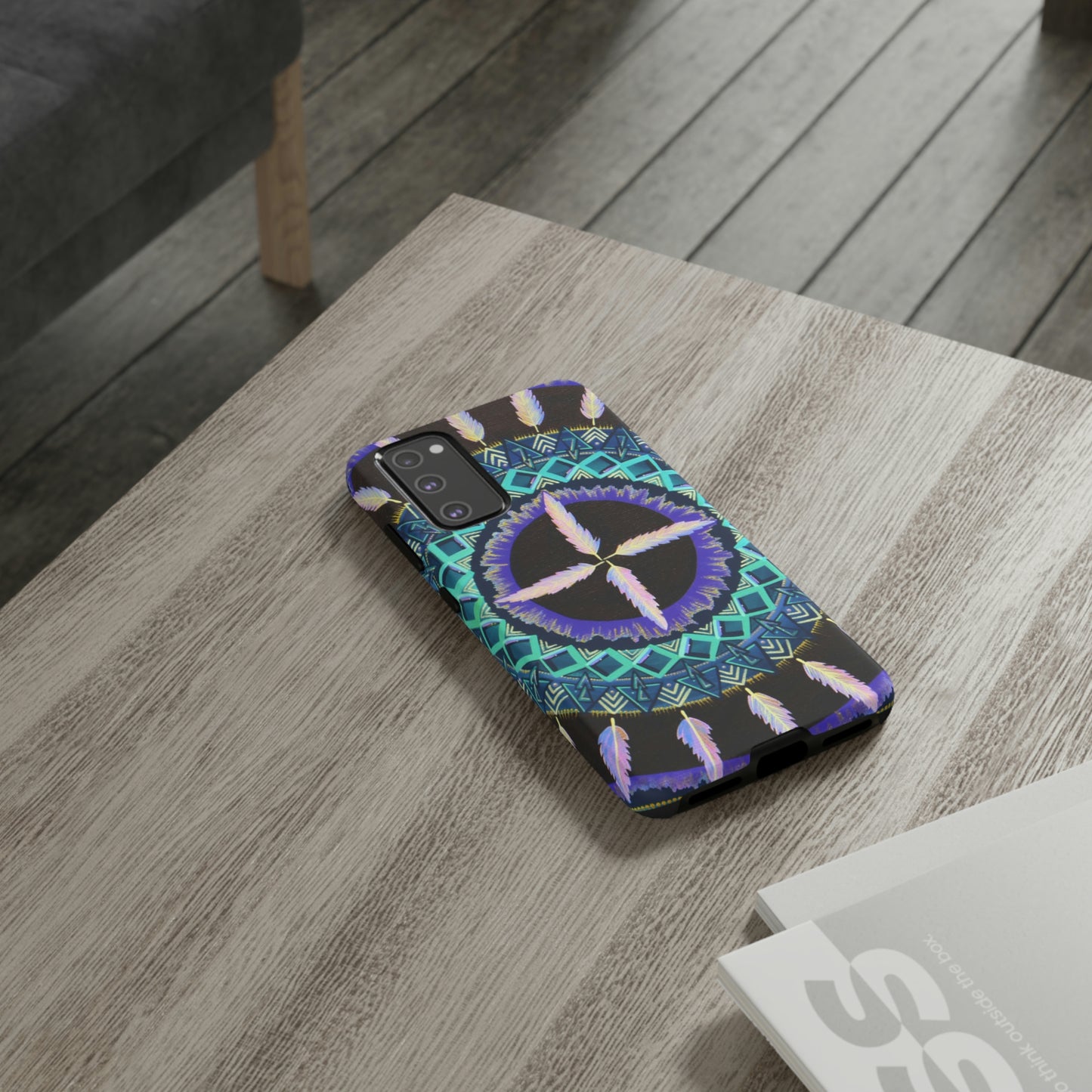 "Cuatro Vientos" Art Phone Armor - Blue Flame Array Phone Case