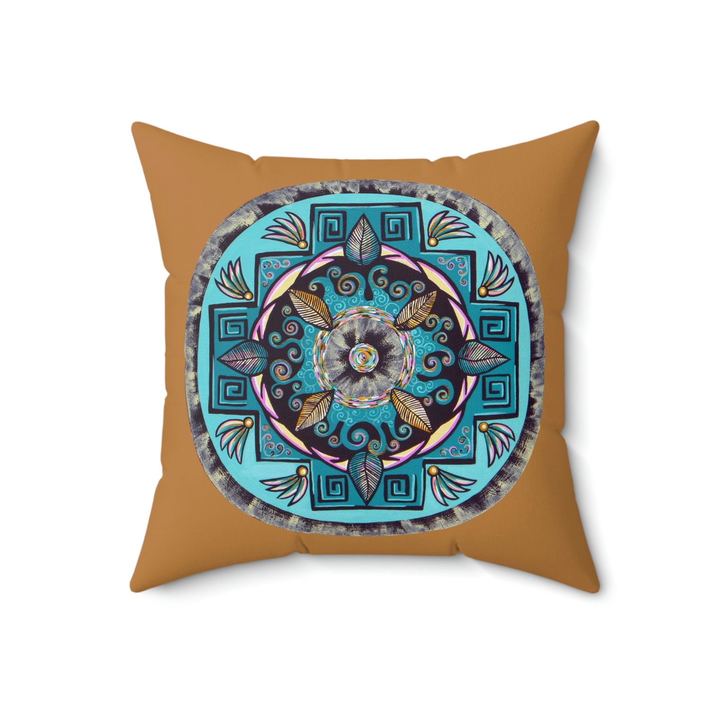 "Hojachakana" Dreamcatcher Pillow - Blue Flame Array Home Decor