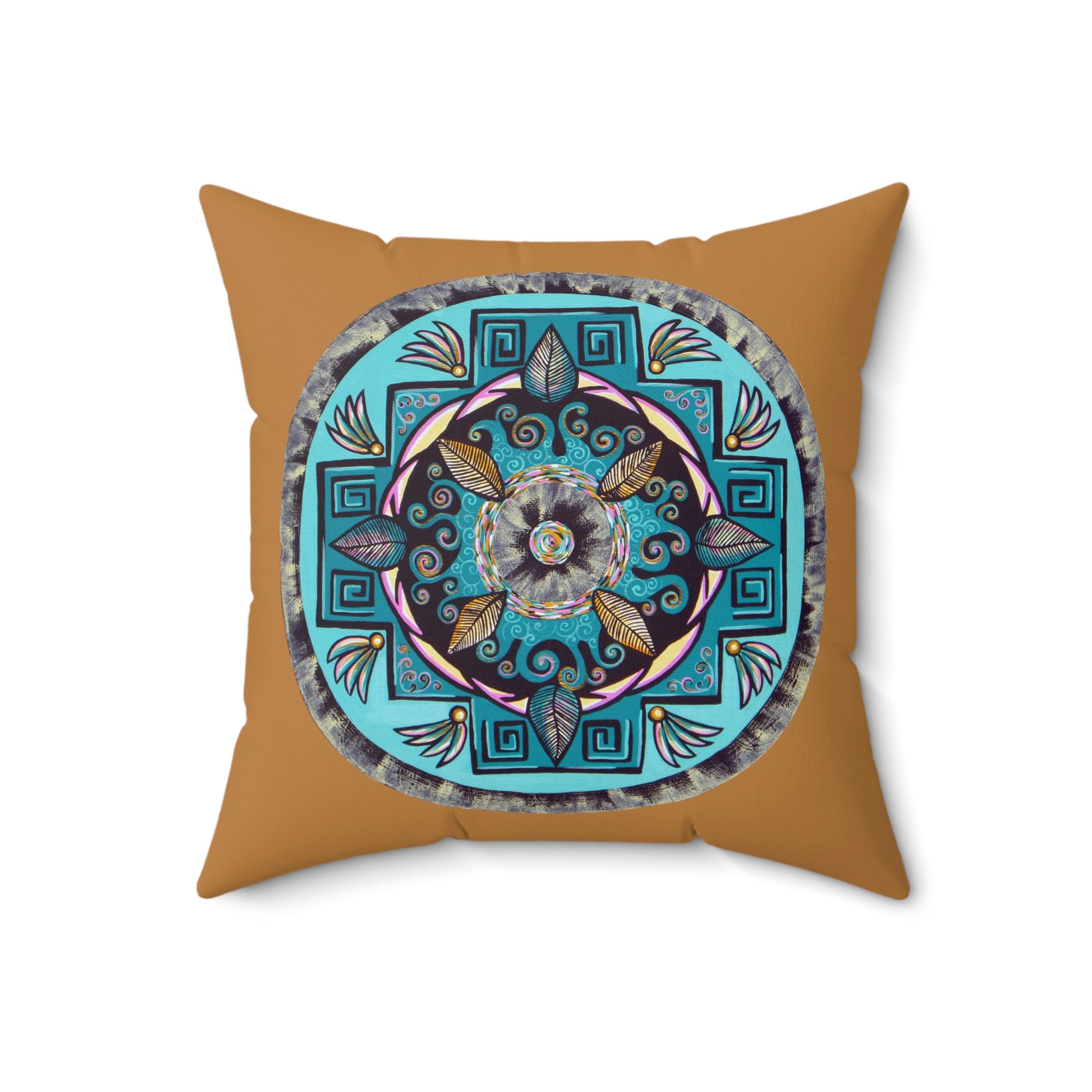 "Hojachakana" Dreamcatcher Pillow - Blue Flame Array Home Decor