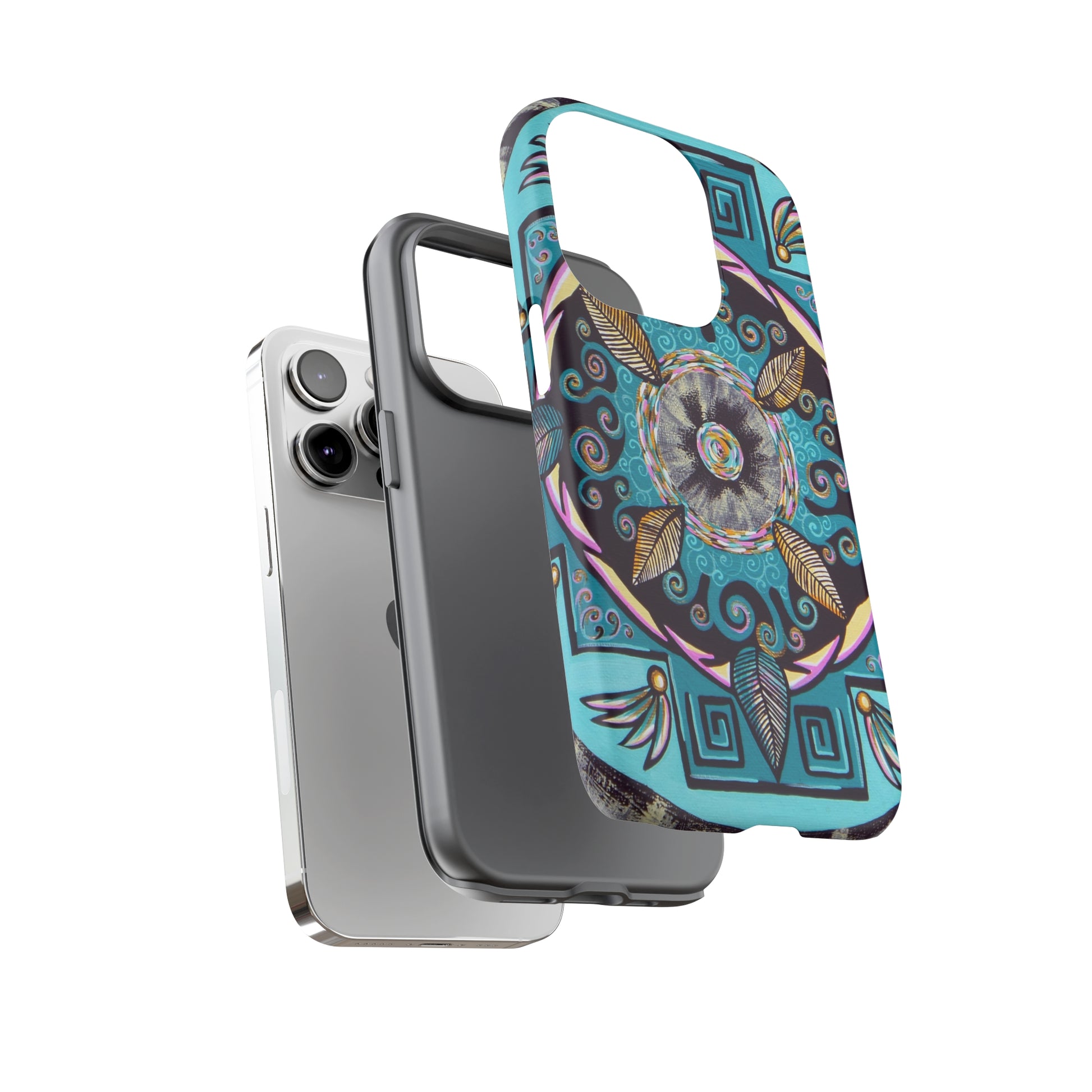 "Hojachakana" Art Phone Armor - Blue Flame Array Phone Case