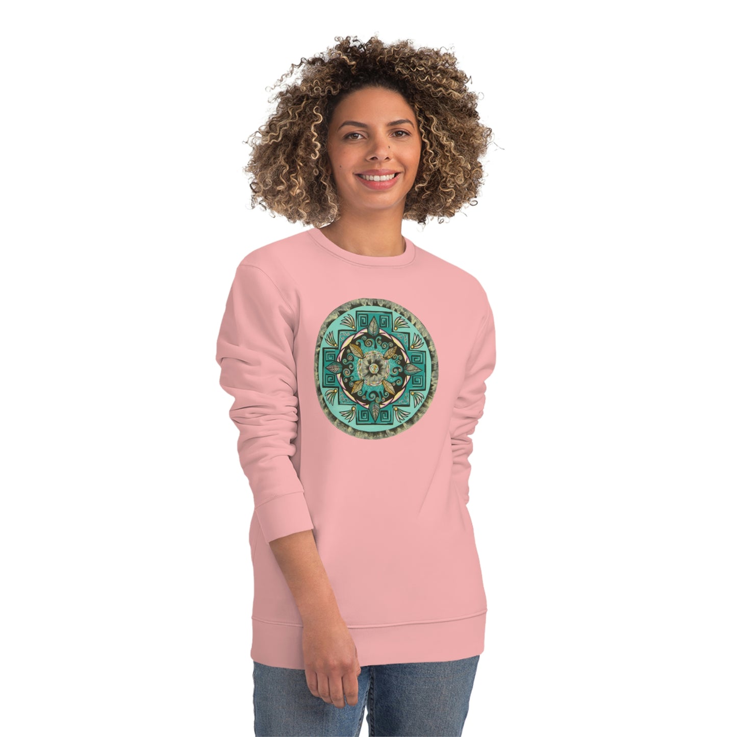 "Hojachakana" Lords & Ladies Organic Sweatshirt - Blue Flame Array Sweatshirt