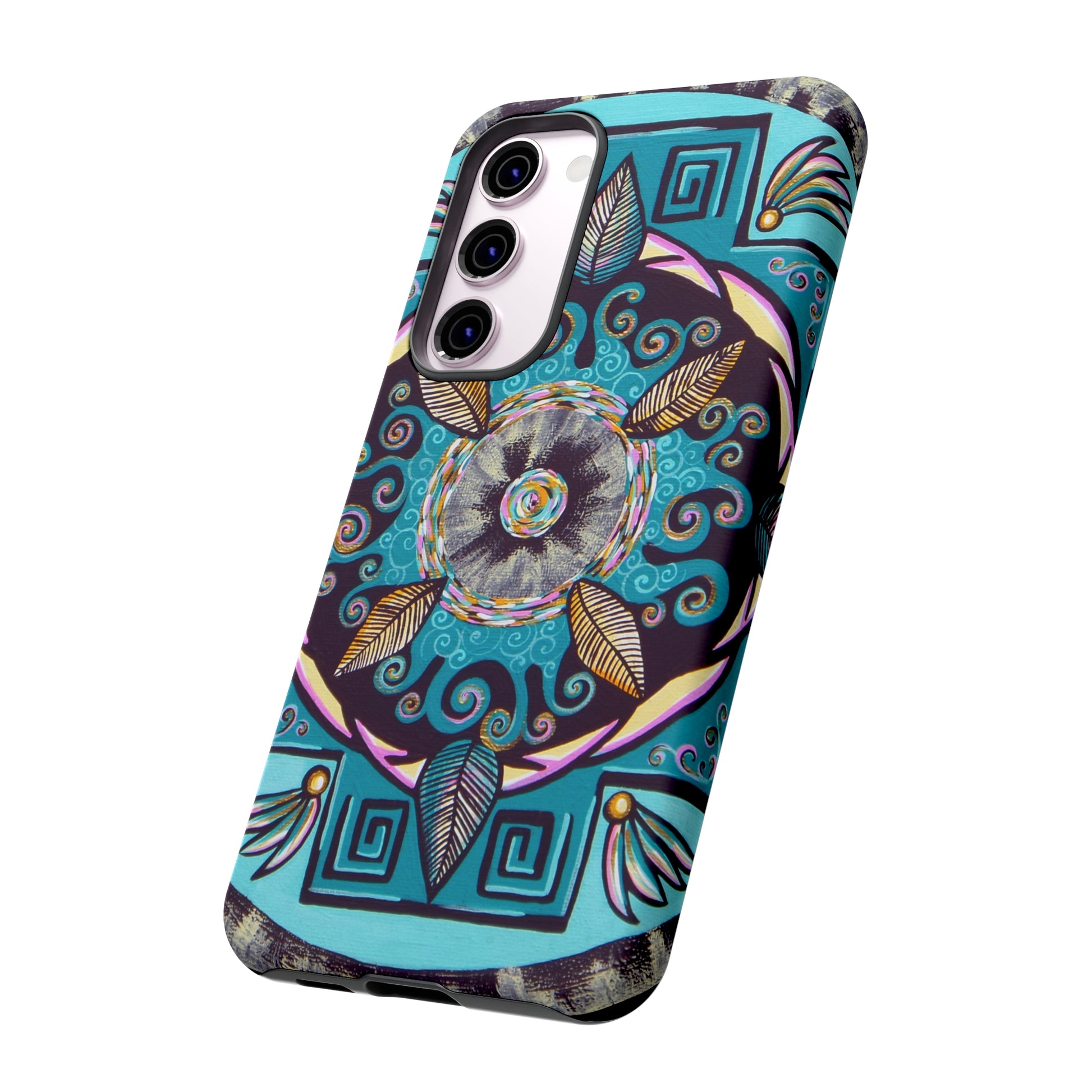 "Hojachakana" Art Phone Armor - Blue Flame Array Phone Case