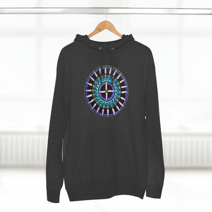 "Cuatro Vientos" Lords & Ladies Pullover Hoodie - Blue Flame Array Hoodie