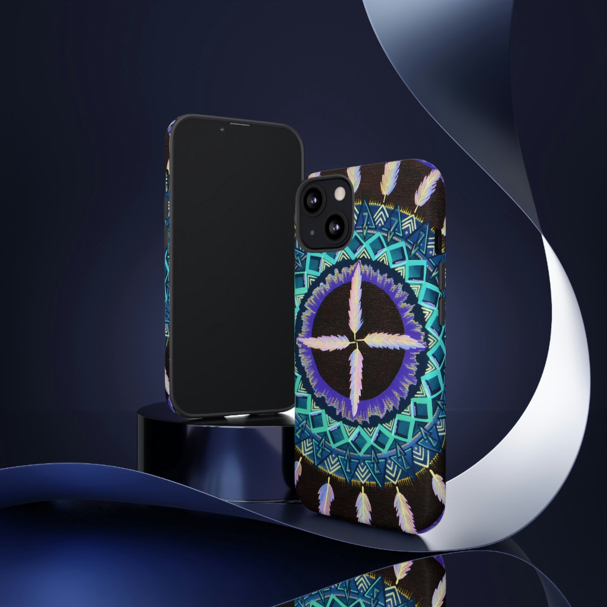 "Cuatro Vientos" Art Phone Armor - Blue Flame Array Phone Case