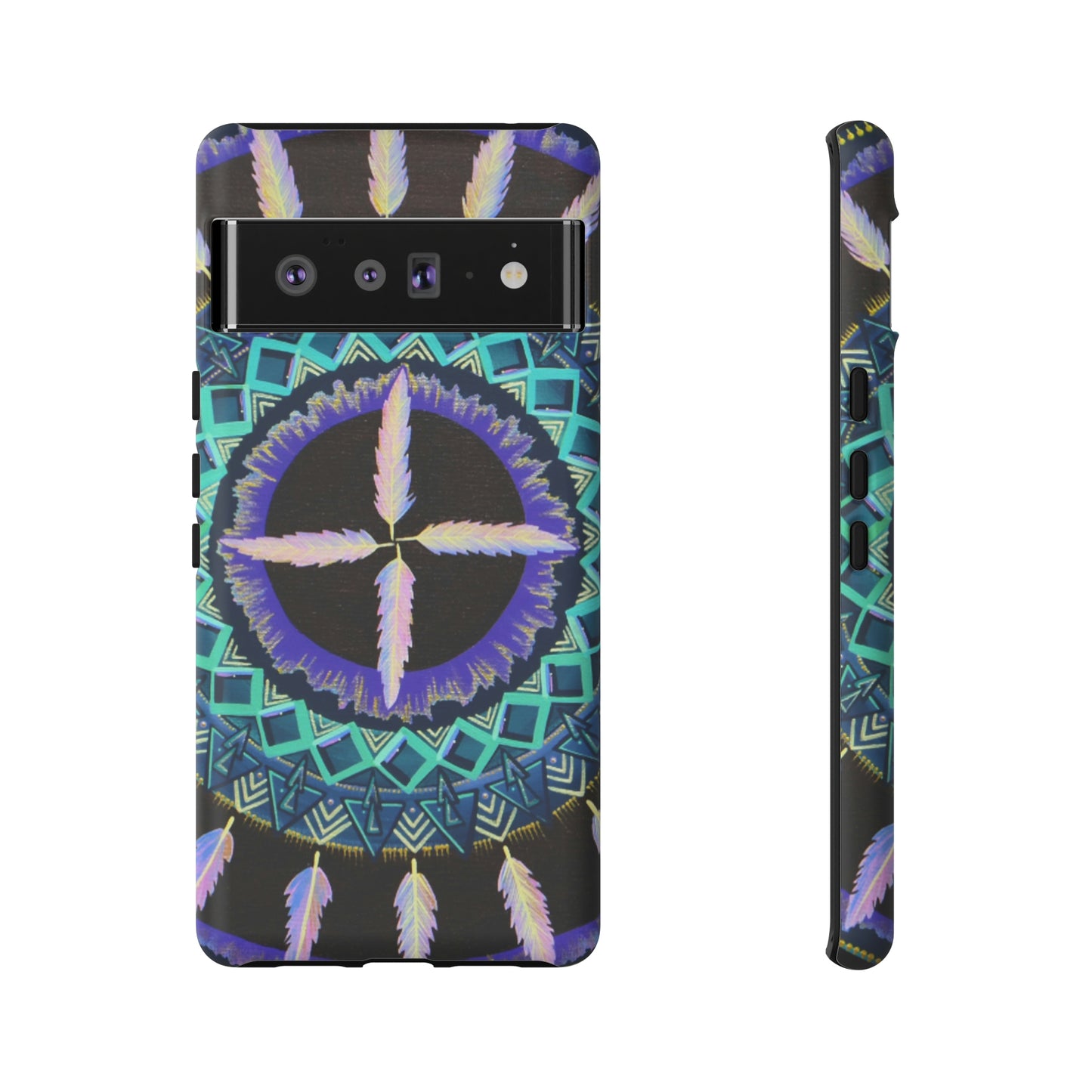 "Cuatro Vientos" Art Phone Armor - Blue Flame Array Google Pixel 6 Pro / Matte Phone Case