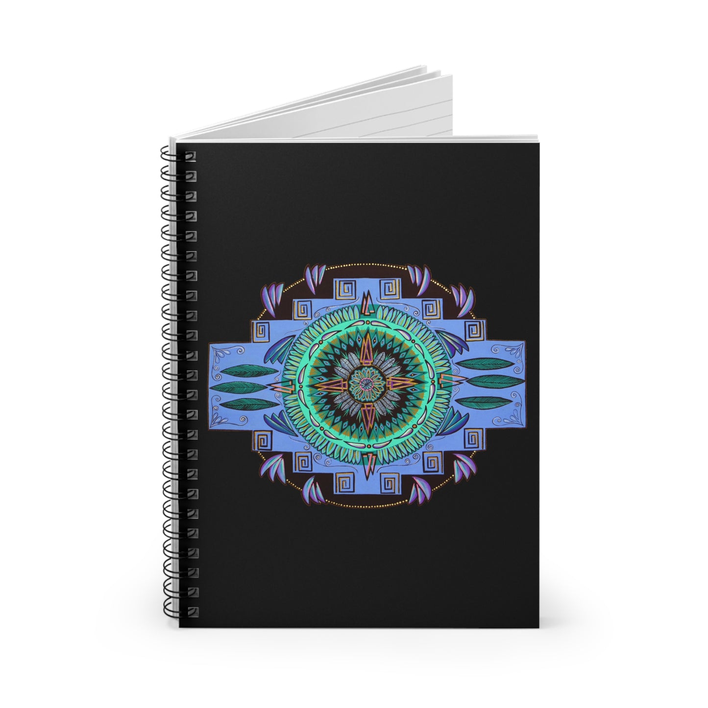 "Plumachakana" Spiral Notebook - Blue Flame Array Paper products