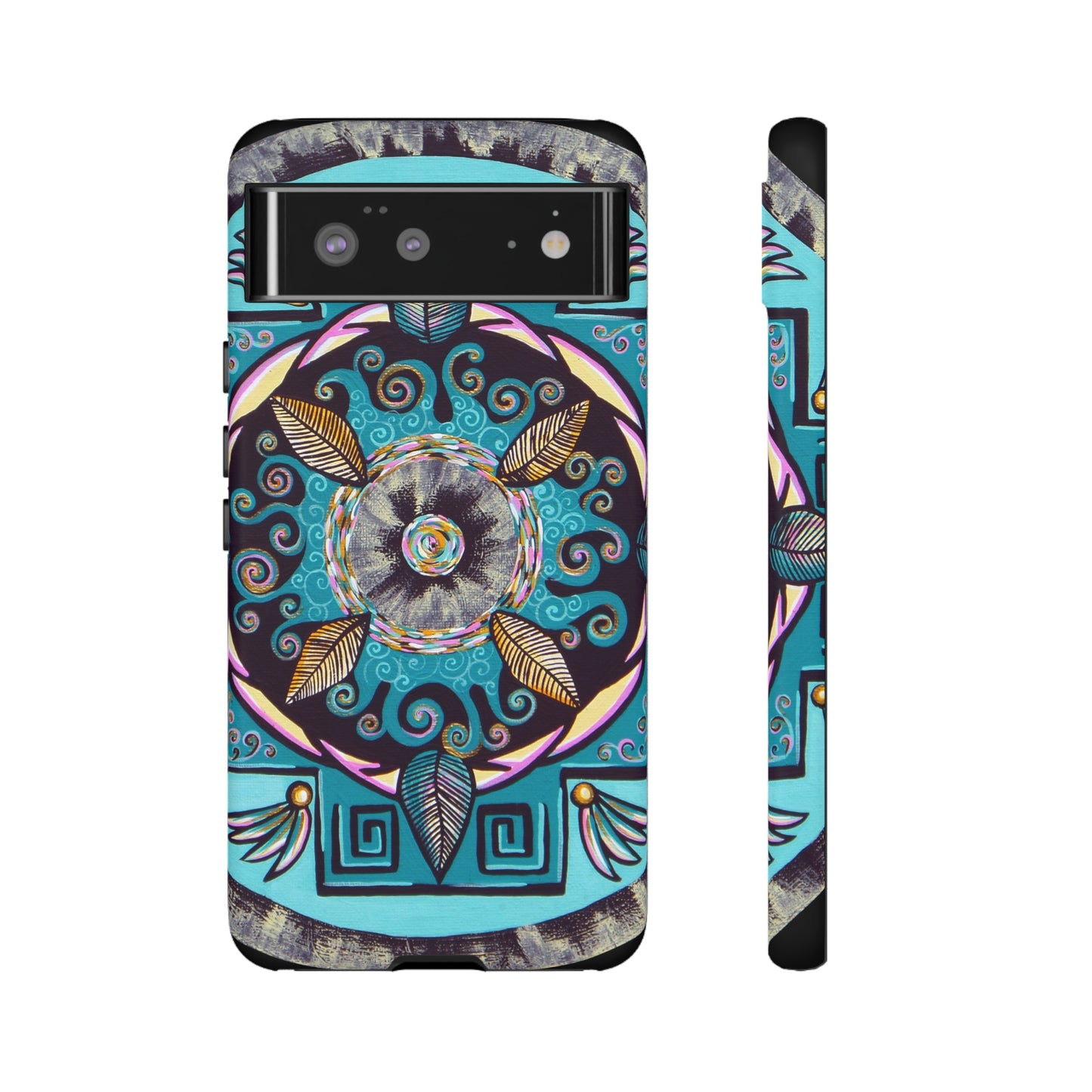 "Hojachakana" Art Phone Armor - Blue Flame Array Google Pixel 6 / Matte Phone Case