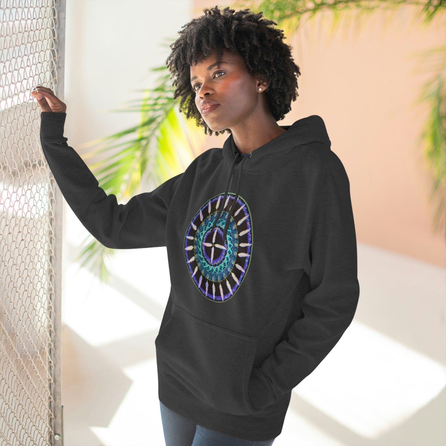 "Cuatro Vientos" Lords & Ladies Pullover Hoodie - Blue Flame Array Hoodie