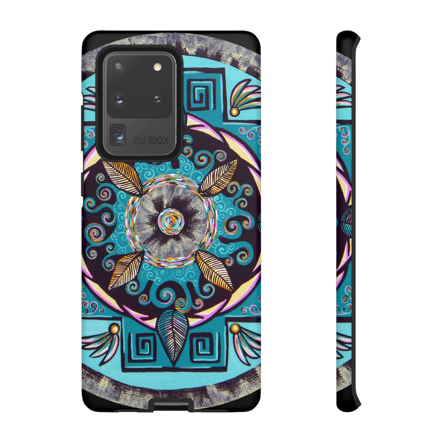 "Hojachakana" Art Phone Armor - Blue Flame Array Samsung Galaxy S20 Ultra / Matte Phone Case