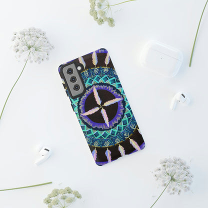 "Cuatro Vientos" Art Phone Armor - Blue Flame Array Phone Case