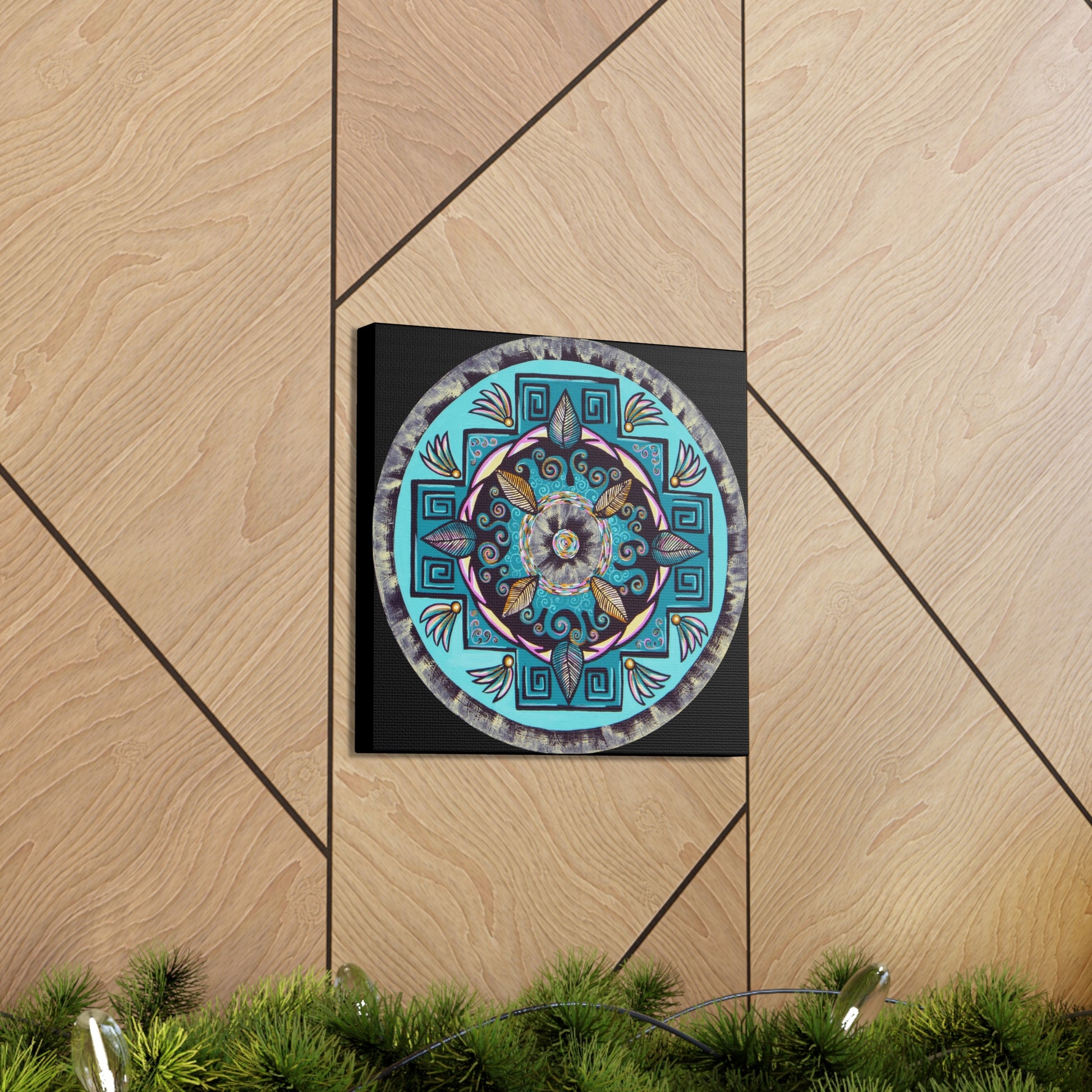 "Hojachakana" Canvas Gallery Wraps - Blue Flame Array Canvas