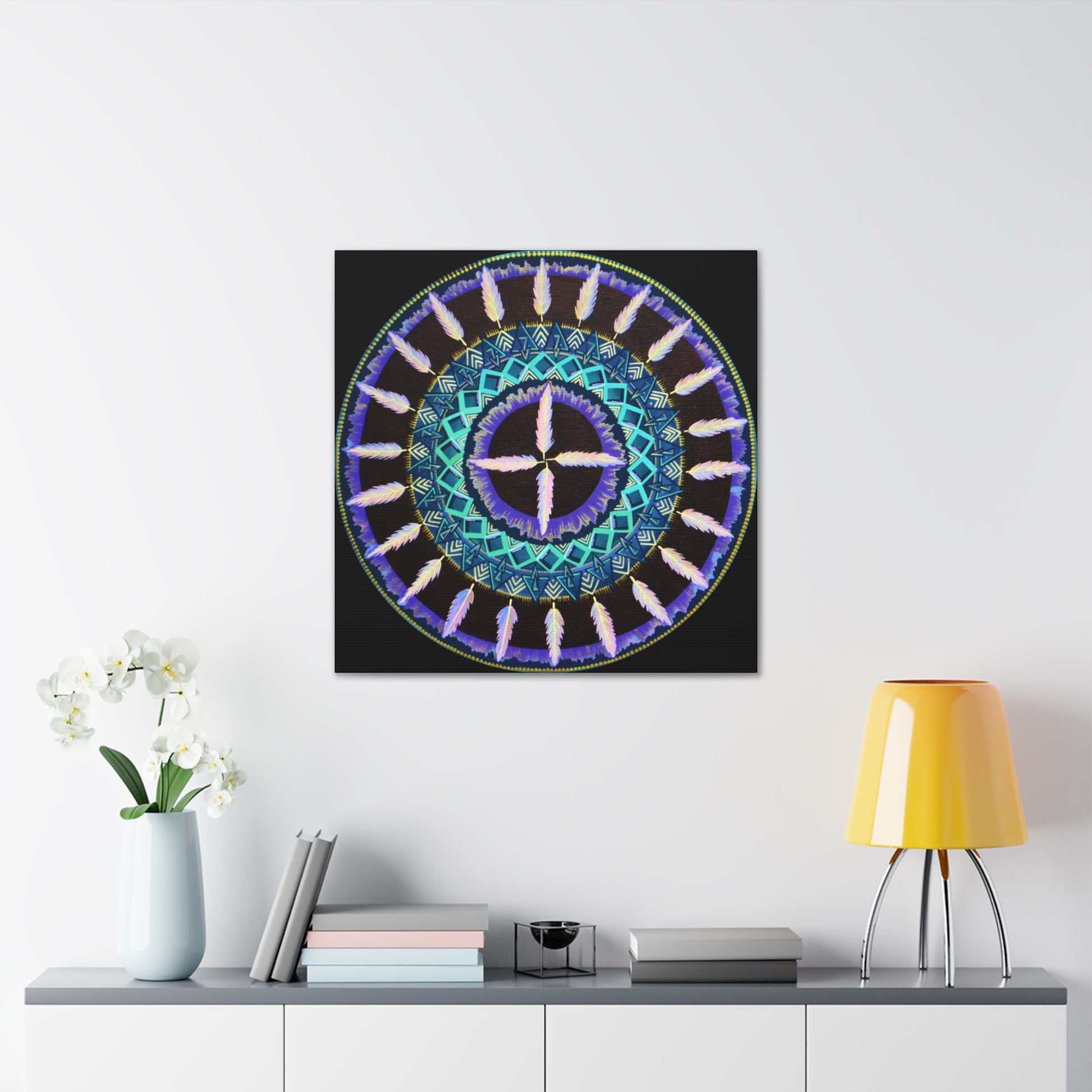 "Cuatro Vientos" Canvas Gallery Wraps - Blue Flame Array Canvas