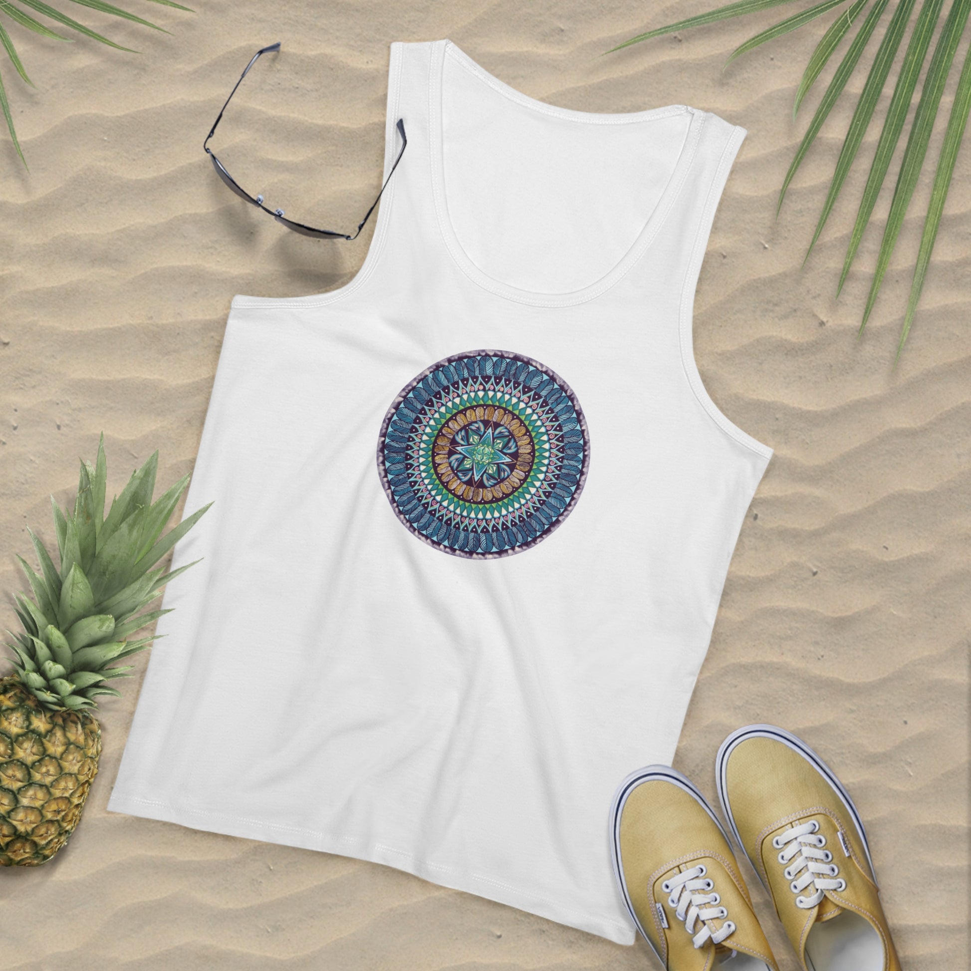 "AquilazurA Kryst'dala" Lords Organic Tank Top - Blue Flame Array Tank Top