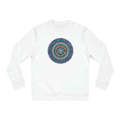 "AquilazurA Kryst'dala" Lords & Ladies Organic Sweatshirt - Blue Flame Array White / XS Sweatshirt