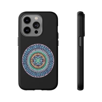 "AquilazurA Kryst'dala" Art Phone Armor - Blue Flame Array iPhone 14 Pro / Matte Phone Case