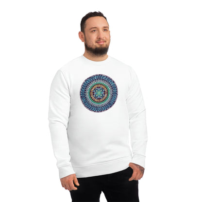 "AquilazurA Kryst'dala" Lords & Ladies Organic Sweatshirt - Blue Flame Array Sweatshirt