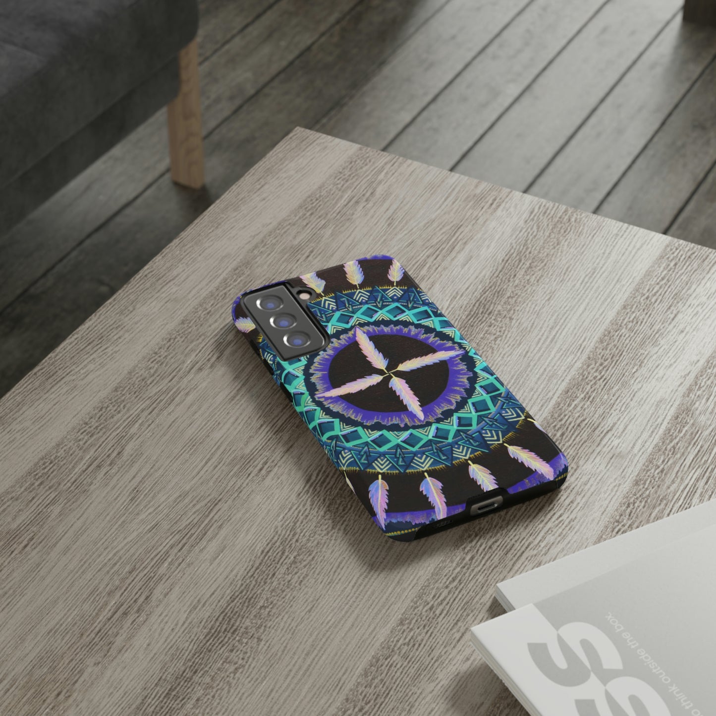 "Cuatro Vientos" Art Phone Armor - Blue Flame Array Phone Case