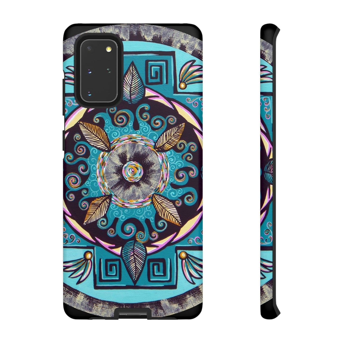 "Hojachakana" Art Phone Armor - Blue Flame Array Samsung Galaxy S20+ / Matte Phone Case