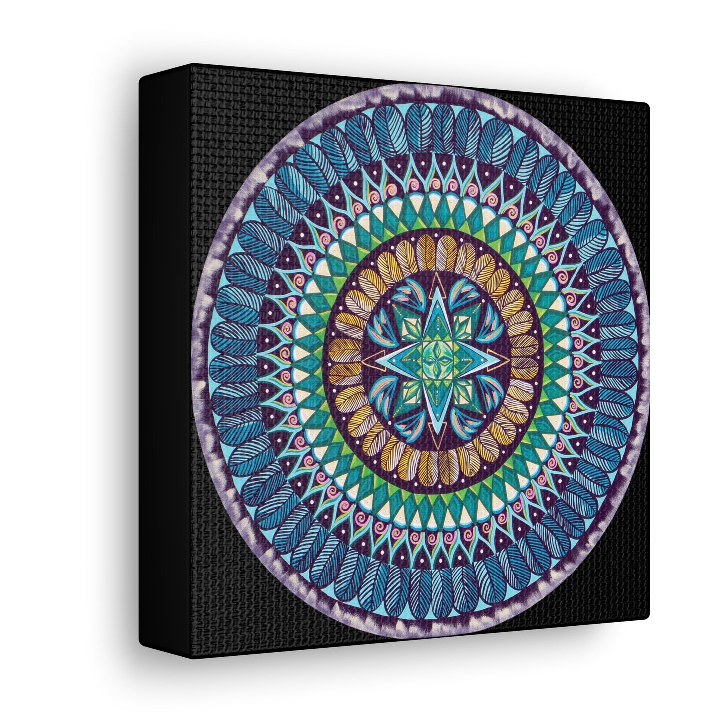 "AquilazurA Kryst'dala" Canvas Gallery Wraps - Blue Flame Array Canvas