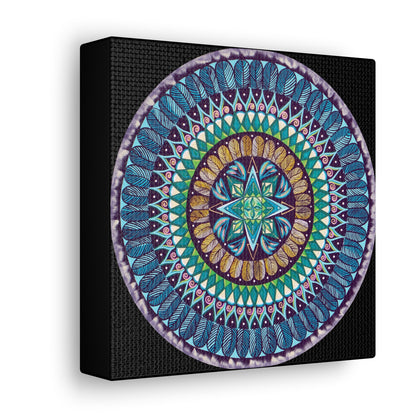 "AquilazurA Kryst'dala" Canvas Gallery Wraps - Blue Flame Array Canvas