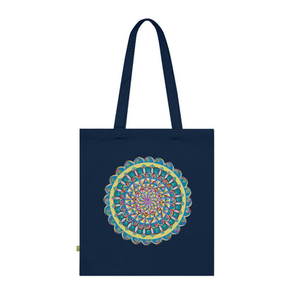 "Almandalayana" Organic Cotton Tote Bag - Blue Flame Array Bags