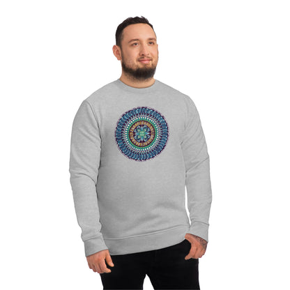 "AquilazurA Kryst'dala" Lords & Ladies Organic Sweatshirt - Blue Flame Array Sweatshirt