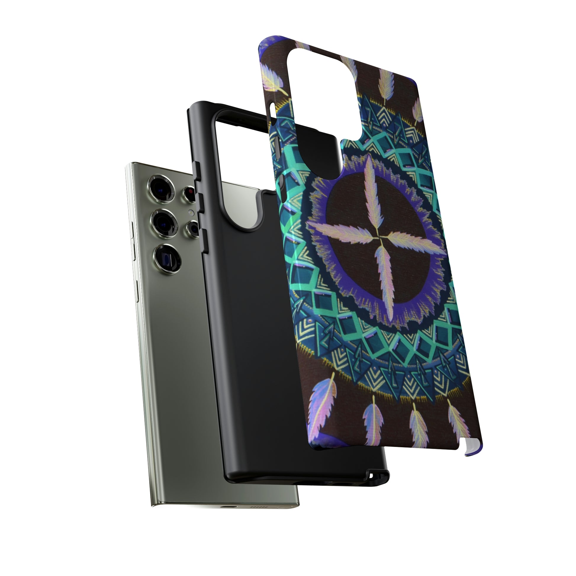 "Cuatro Vientos" Art Phone Armor - Blue Flame Array Phone Case