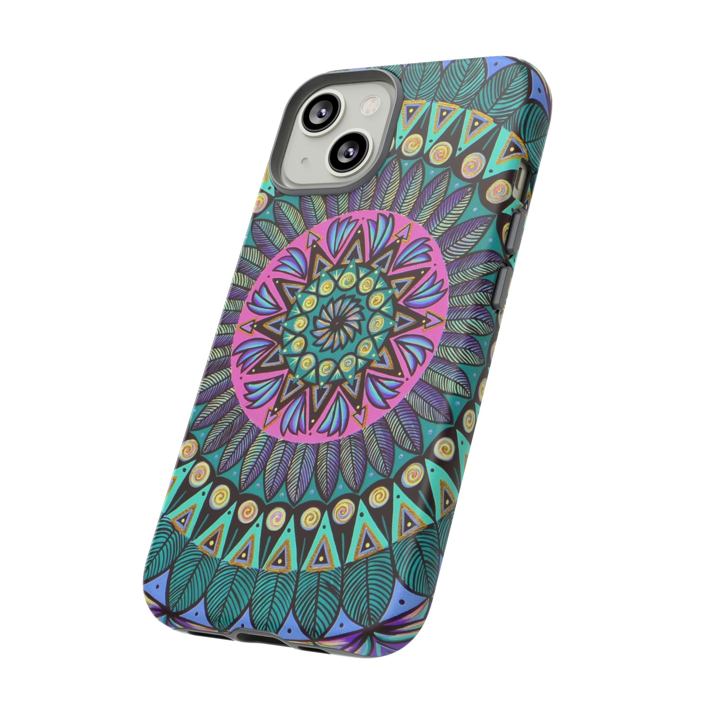 "Mandaladiosa" Art Phone Armor - Blue Flame Array Phone Case