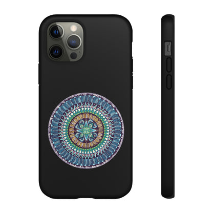 "AquilazurA Kryst'dala" Art Phone Armor - Blue Flame Array iPhone 12 Pro / Matte Phone Case