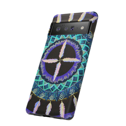 "Cuatro Vientos" Art Phone Armor - Blue Flame Array Phone Case