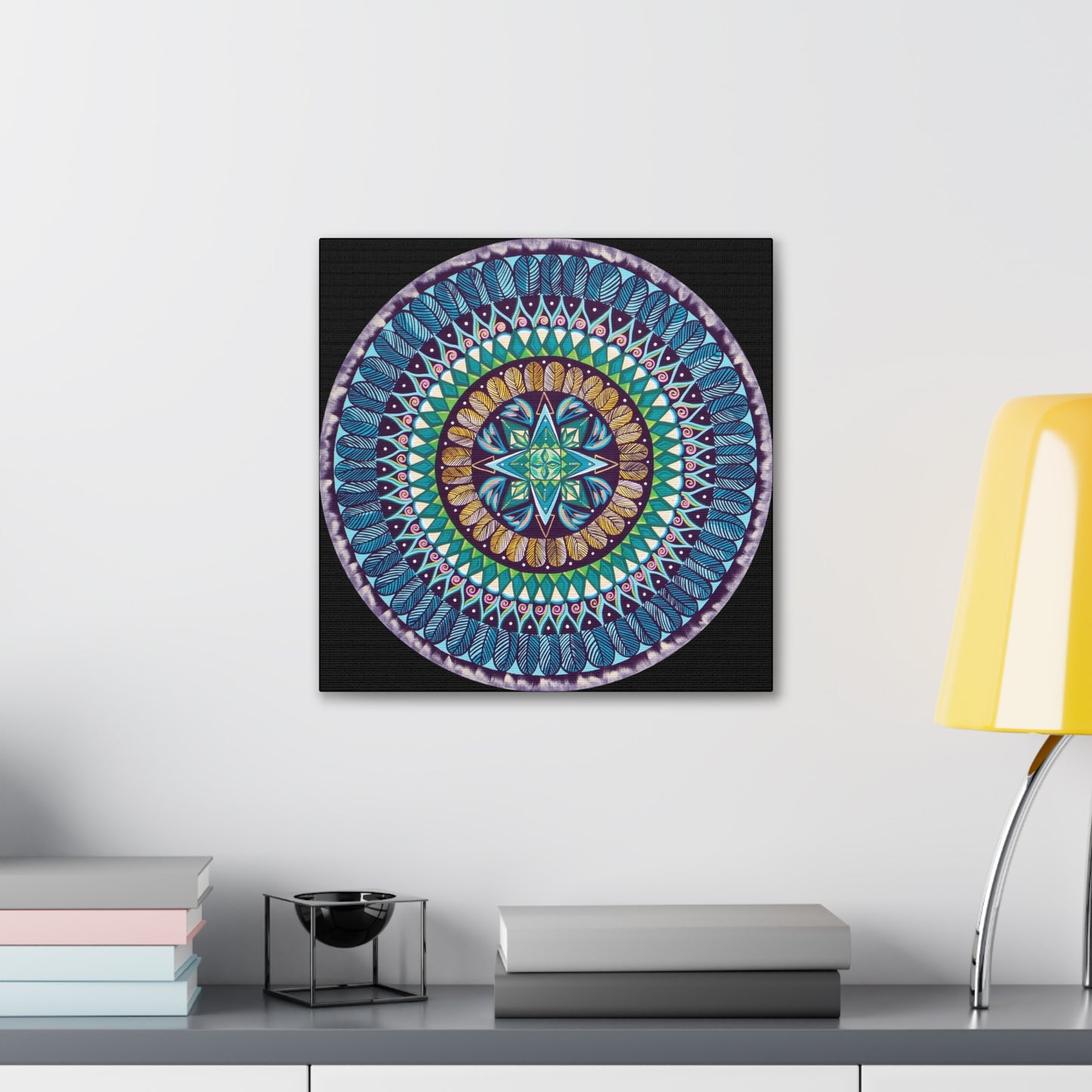 "AquilazurA Kryst'dala" Canvas Gallery Wraps - Blue Flame Array Canvas