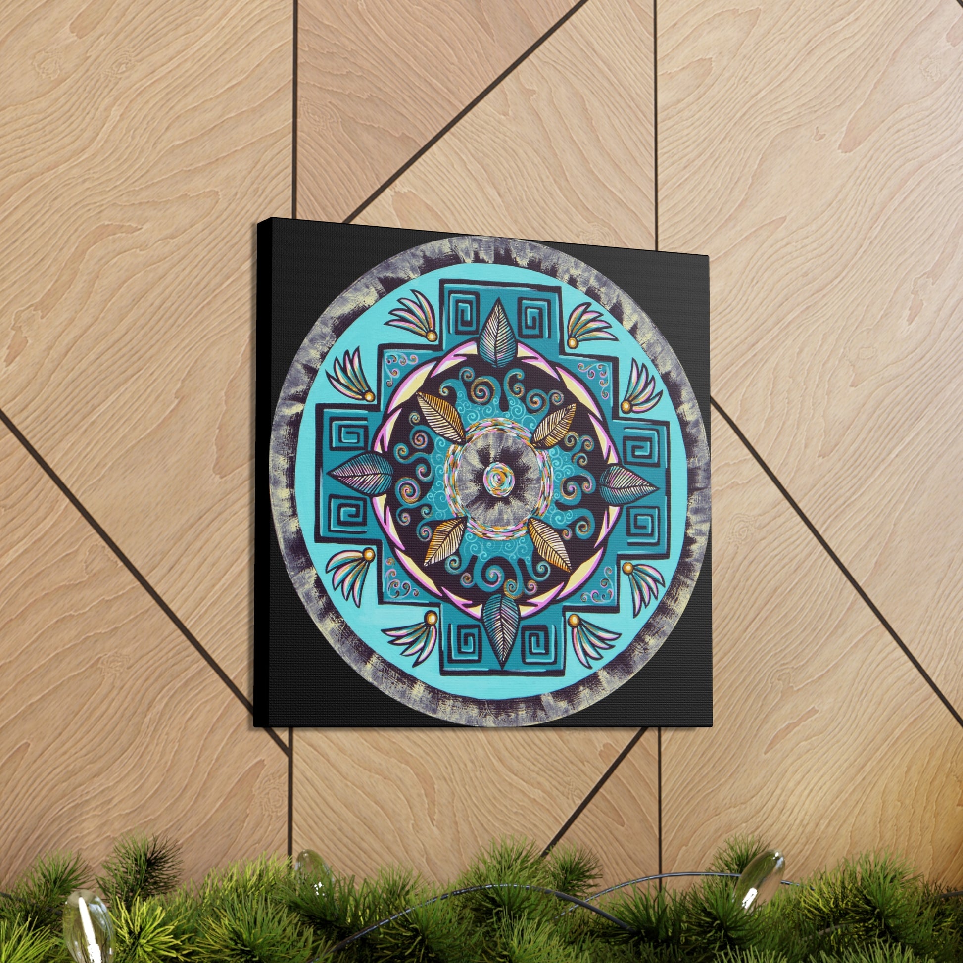 "Hojachakana" Canvas Gallery Wraps - Blue Flame Array Canvas