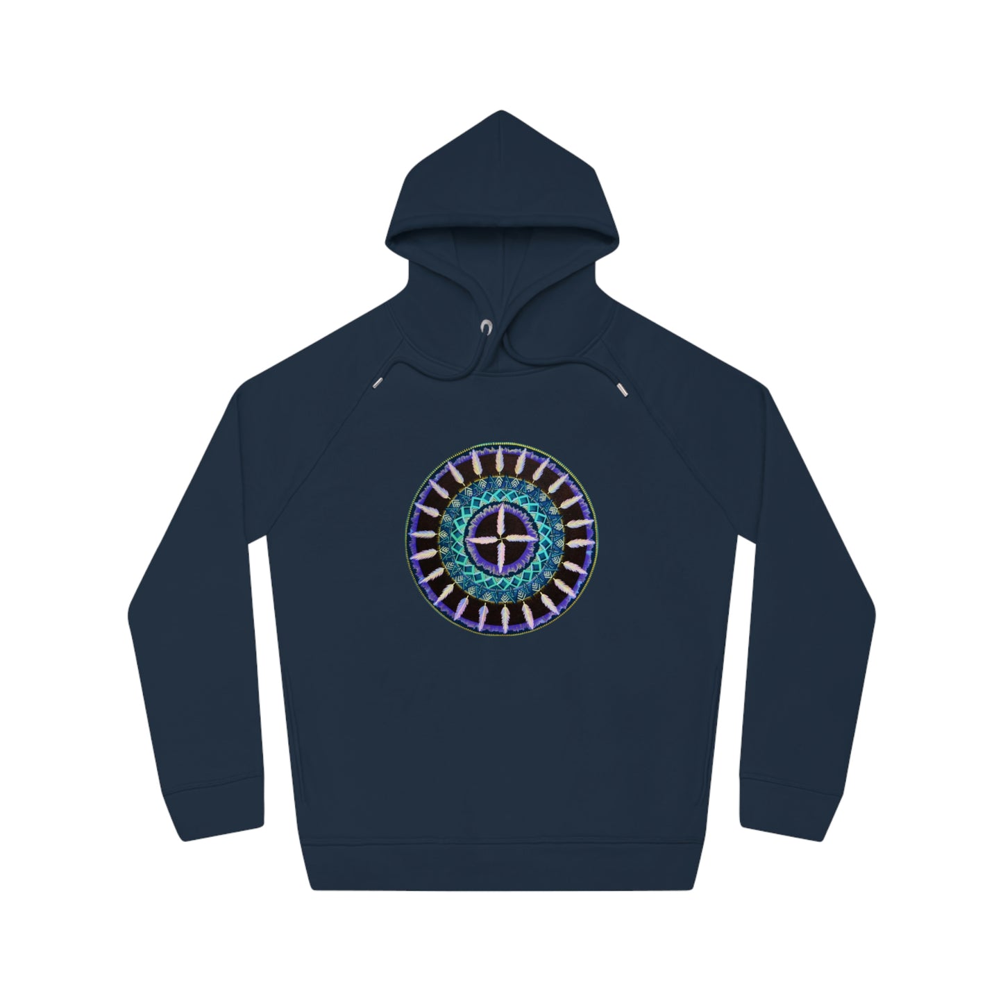 "Cuatro Vientos" Lords & Ladies Organic Sider Hoodie - Blue Flame Array Hoodie