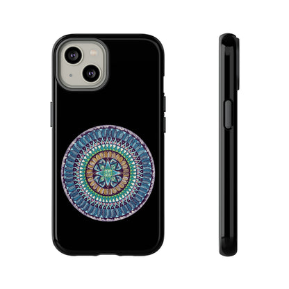 "AquilazurA Kryst'dala" Art Phone Armor - Blue Flame Array iPhone 14 / Glossy Phone Case