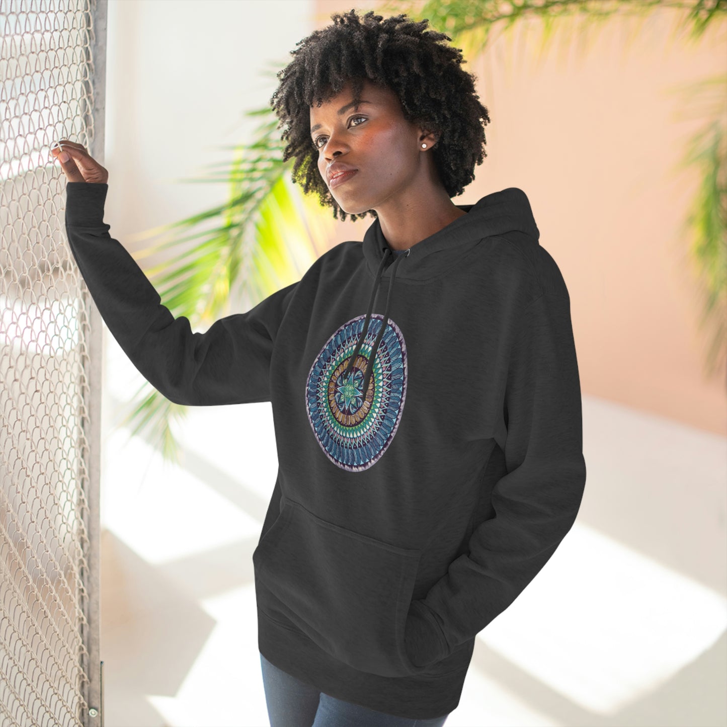 "AquilazurA Kryst'dala" Lords & Ladies Pullover Hoodie - Blue Flame Array Hoodie