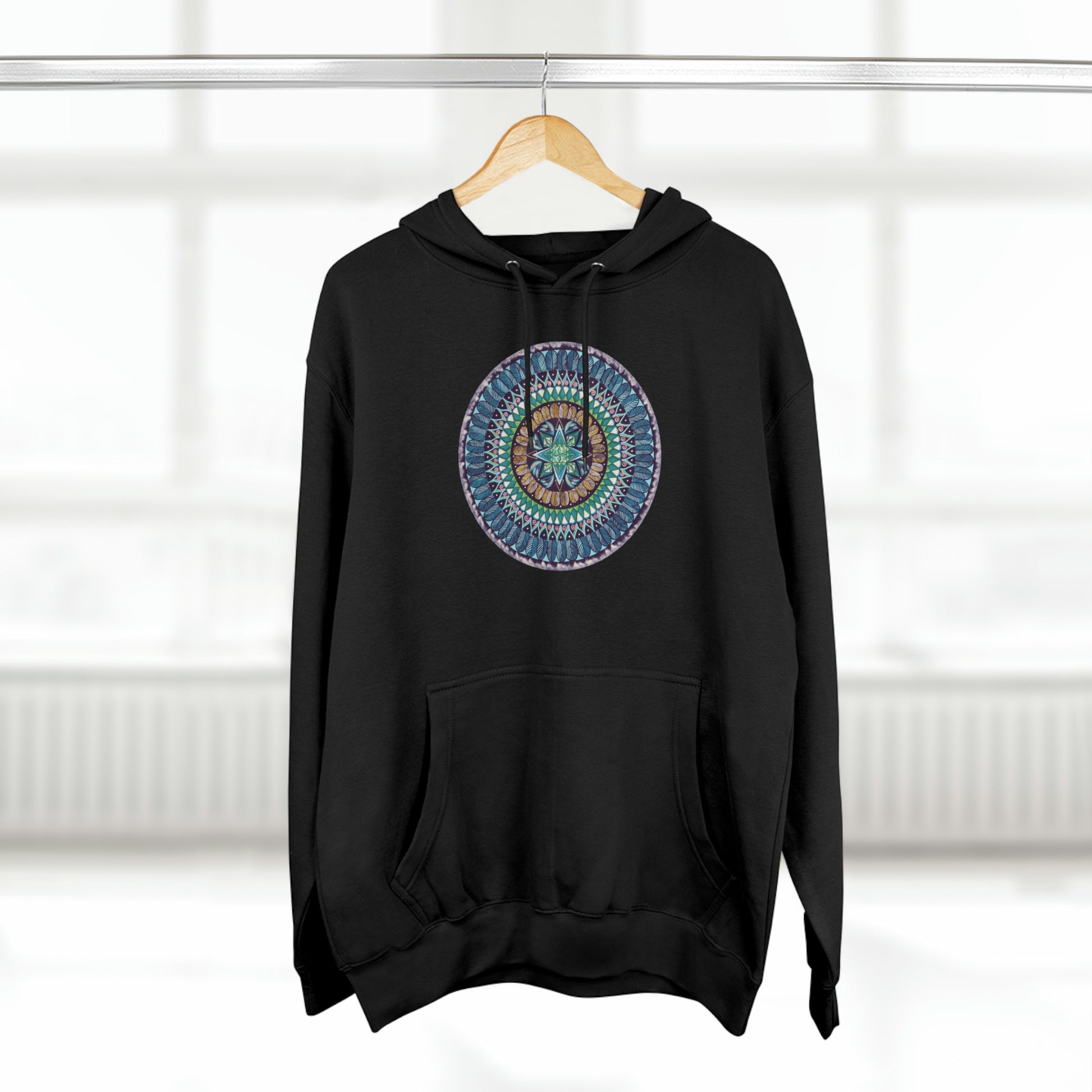 "AquilazurA Kryst'dala" Lords & Ladies Pullover Hoodie - Blue Flame Array Hoodie