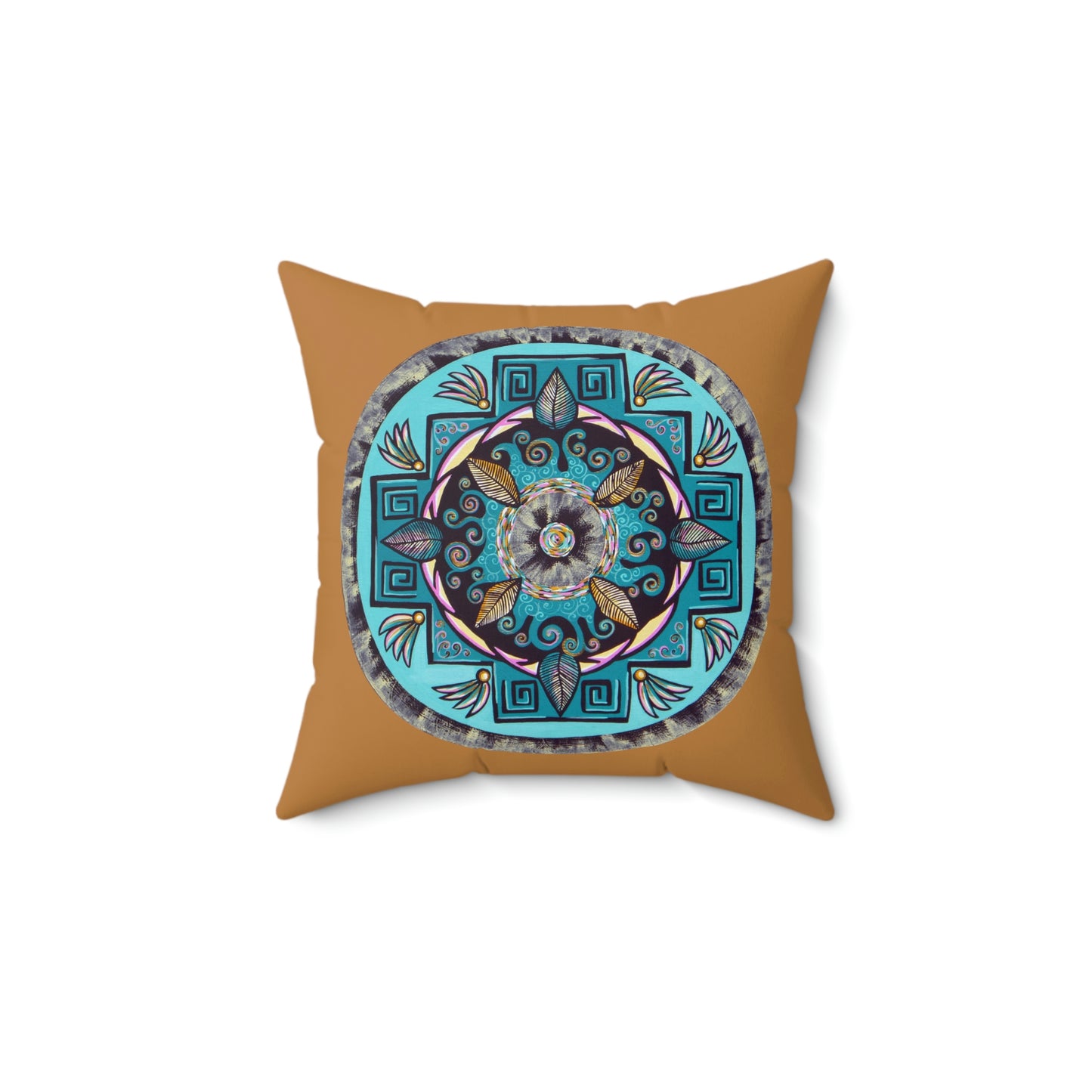 "Hojachakana" Dreamcatcher Pillow - Blue Flame Array Home Decor