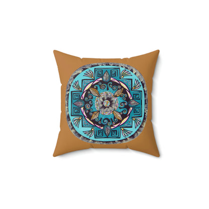 "Hojachakana" Dreamcatcher Pillow - Blue Flame Array Home Decor