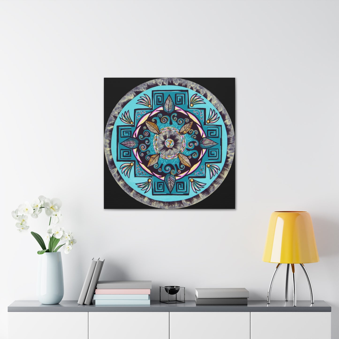 "Hojachakana" Canvas Gallery Wraps - Blue Flame Array Canvas