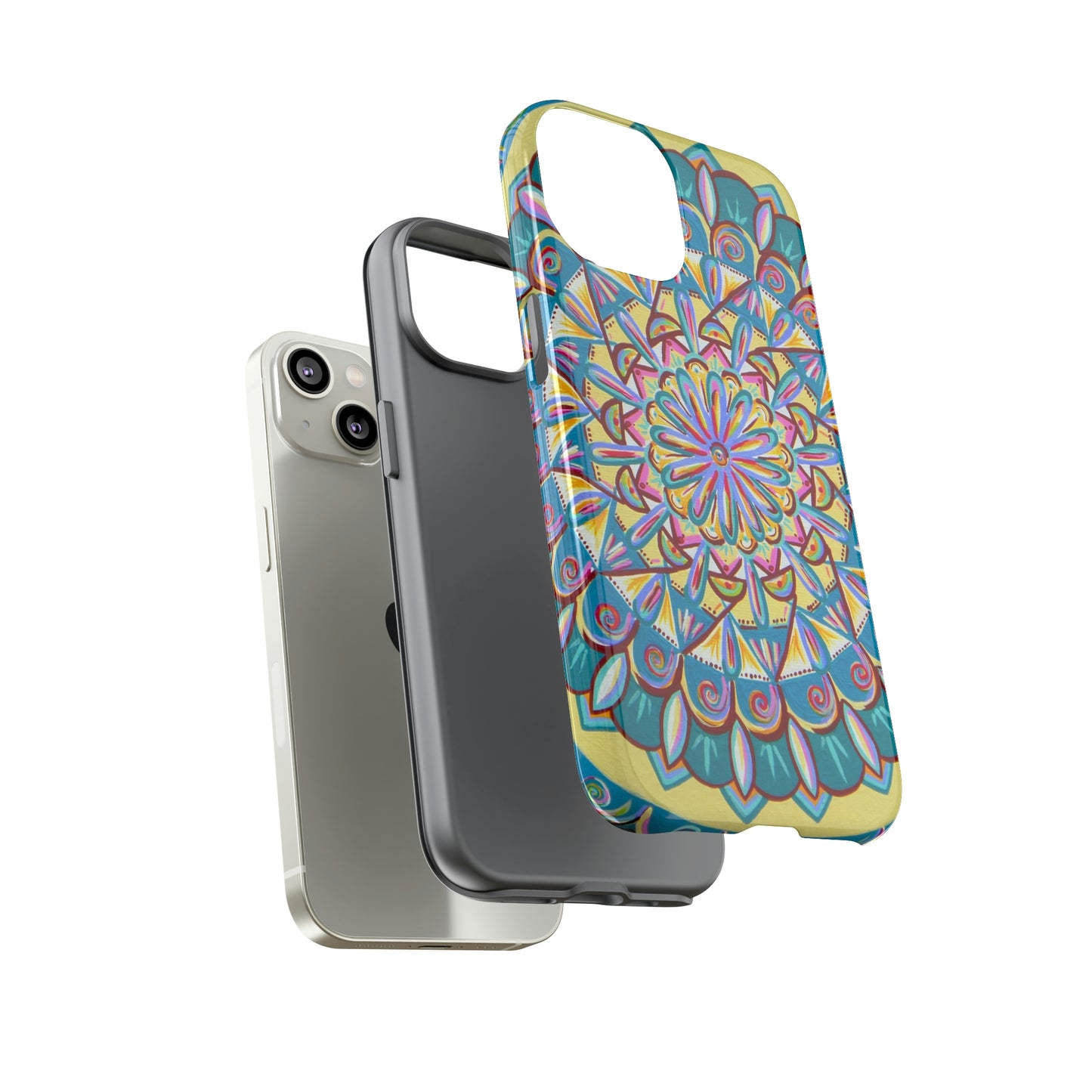 "Almandalayana" Art Phone Armor - Blue Flame Array Phone Case