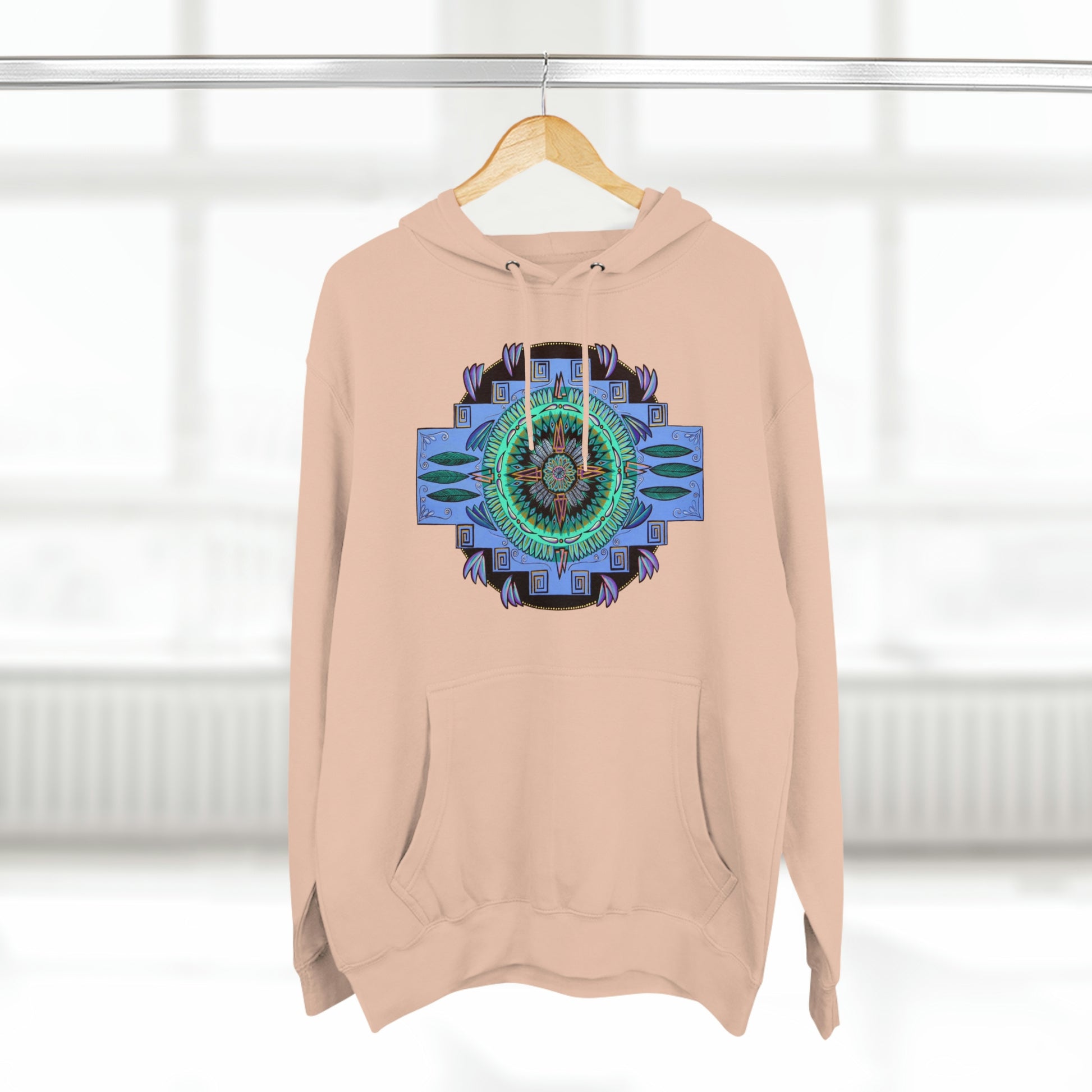 "Plumachakana" Lords & Ladies Pullover Hoodie - Blue Flame Array Hoodie