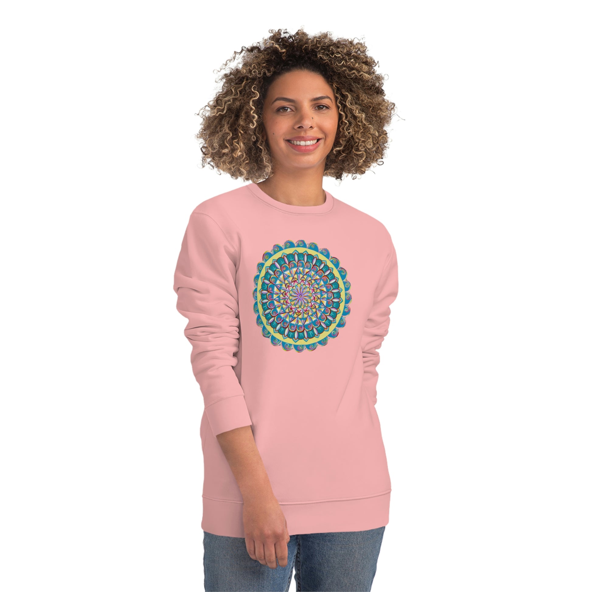 "Almandalayana" Lords & Ladies Organic Sweatshirt - Blue Flame Array Sweatshirt