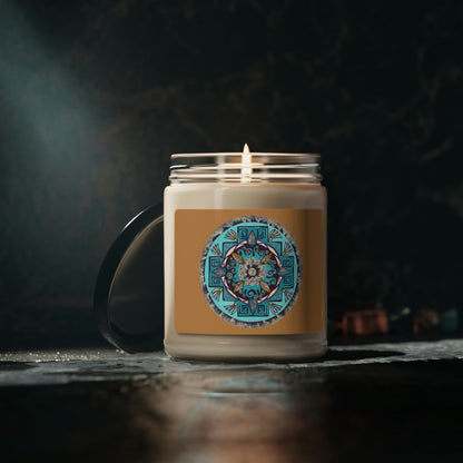 "Hojachakana" Scented Soy Candle - Blue Flame Array Home Decor