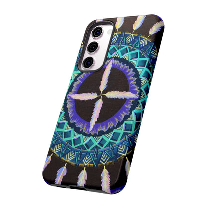 "Cuatro Vientos" Art Phone Armor - Blue Flame Array Phone Case