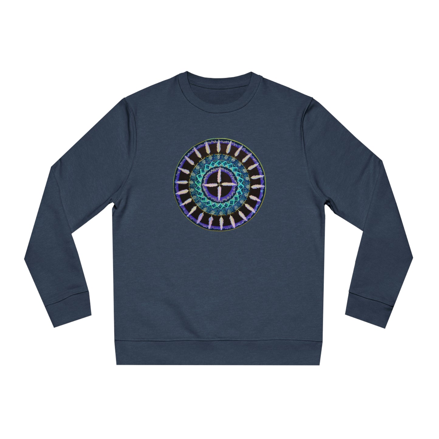 "Cuatro Vientos" Lords & Ladies Organic Sweatshirt - Blue Flame Array Sweatshirt