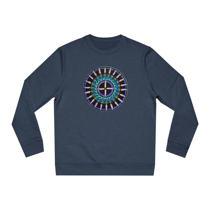 "Cuatro Vientos" Lords & Ladies Organic Sweatshirt - Blue Flame Array Sweatshirt