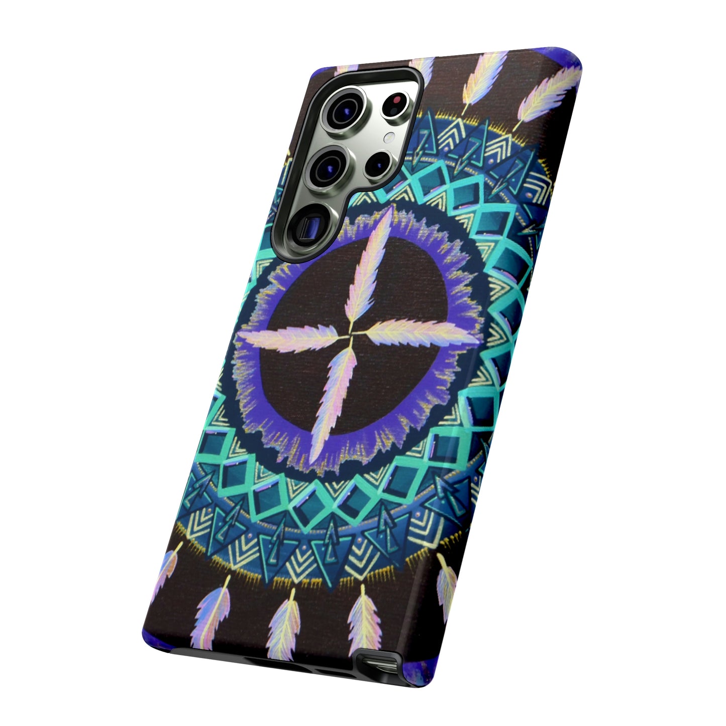 "Cuatro Vientos" Art Phone Armor - Blue Flame Array Phone Case