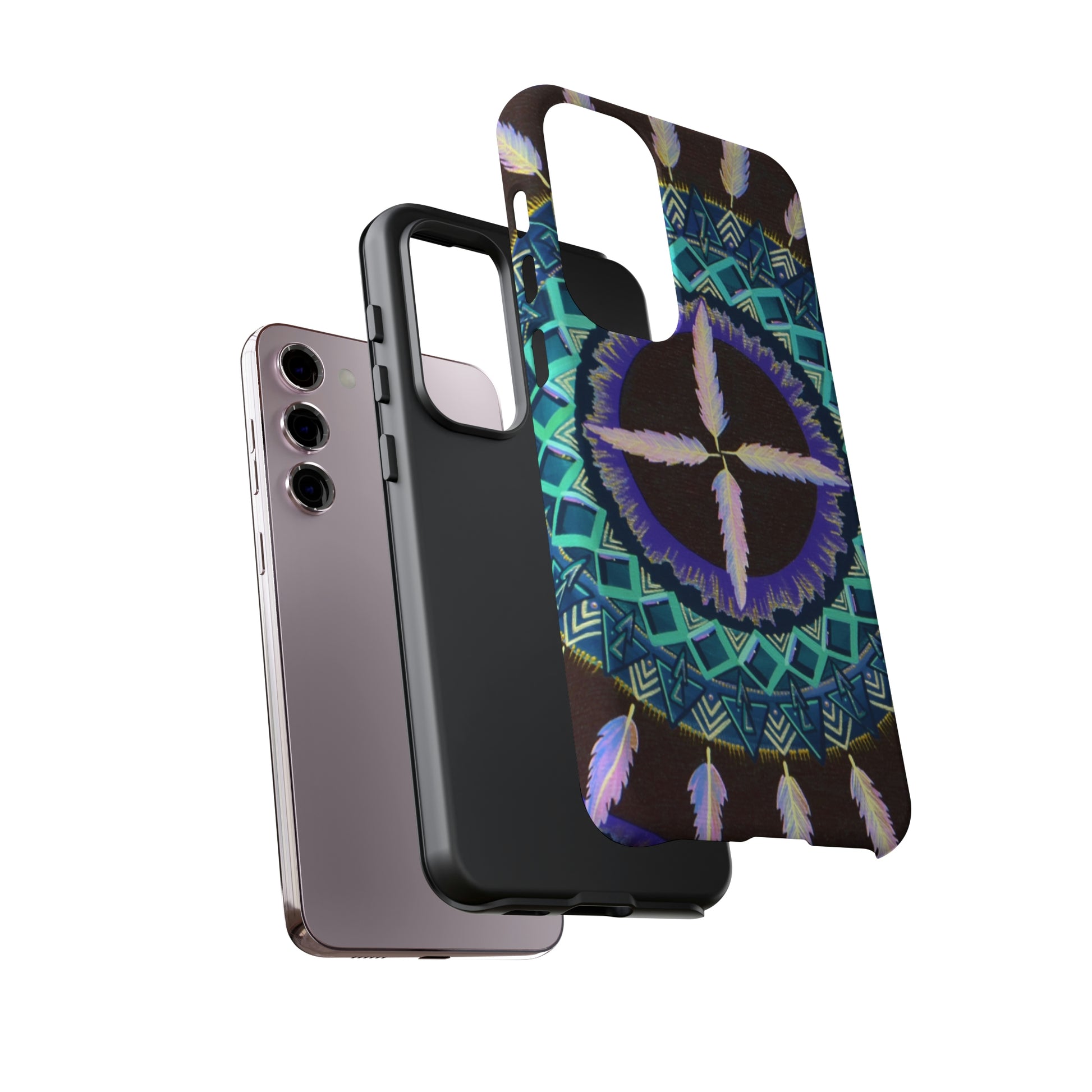 "Cuatro Vientos" Art Phone Armor - Blue Flame Array Phone Case