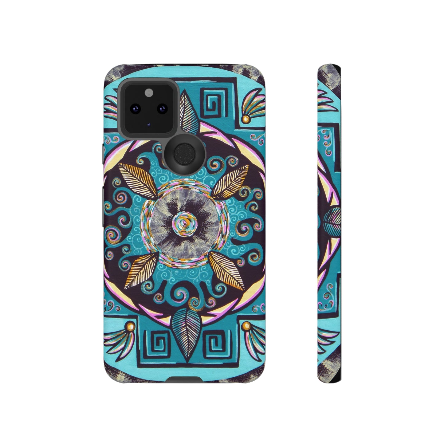 "Hojachakana" Art Phone Armor - Blue Flame Array Google Pixel 5 5G / Matte Phone Case